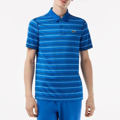 Blue Striped Polo Shirt