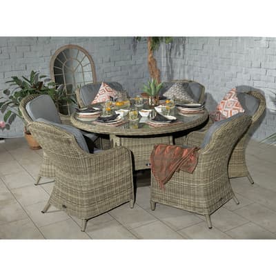 Wentworth 140cm Dining Set & 6 Imperial Chairs