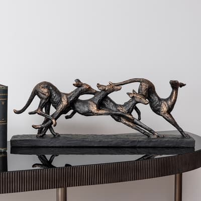 Iconic Racing Greyhounds Sculpture