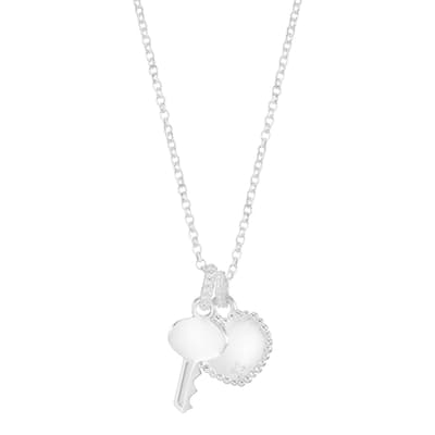 Silver Key To Your Heart Pendant