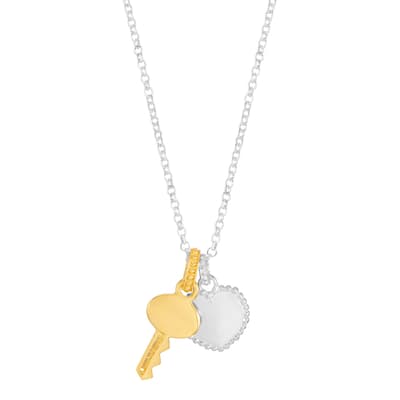 Gold Key To Your Heart Pendant