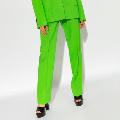Green Straight Trousers