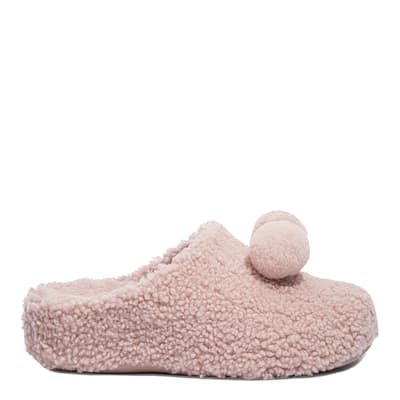 Soft Pink Shuv Pom Pom Clog Slippers