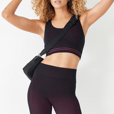 Black/Pink Dottie Star Sports Bra 