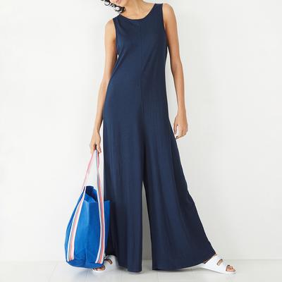 Navy Maia Jersey Jumpsuit