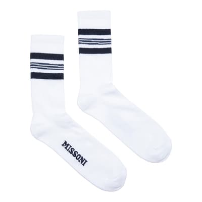 White Stripe Sock