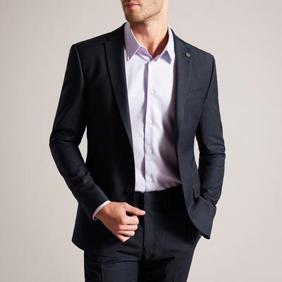 Navy Slim PuppyTooth Jacket 