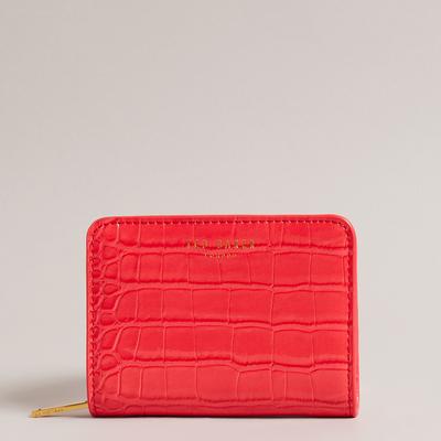 Coral Valense Small Croc Effect Purse