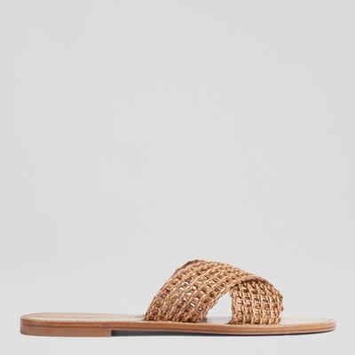 Brown Leather Ren Flat Sandals