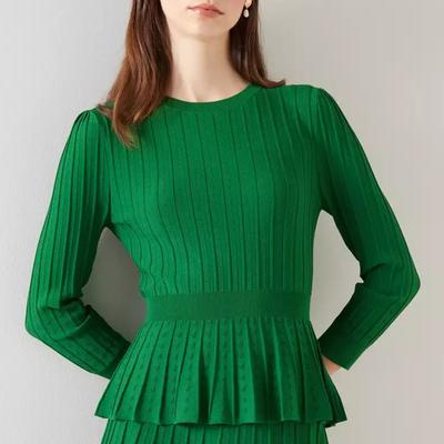 Green Susannah Frill Top