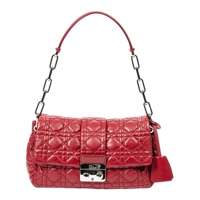 Red New Lock Flap Chain Bag