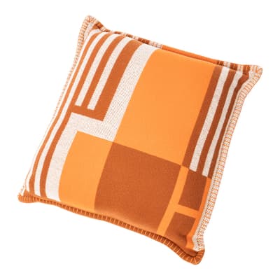 Orange, Beige Avalon Pillow