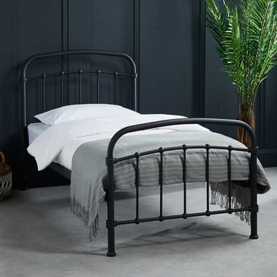 Halston Single Bed, Black