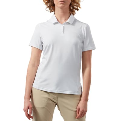 White Pro Short Sleeved Polo Shirt