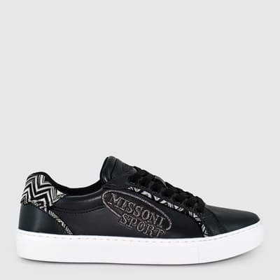 Women's Black Low Top Lace Up Trainers