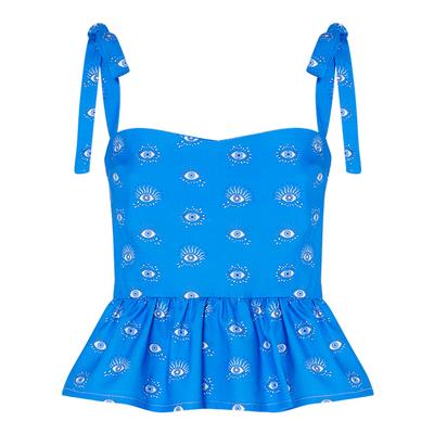 Blue Kaleidoscope Eyes Malena Top