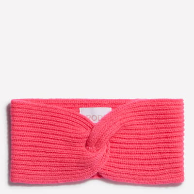 Neon Pink Cashmere Headband
