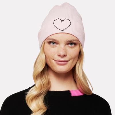 Candy Floss Cashmere Embroidery Hat 
