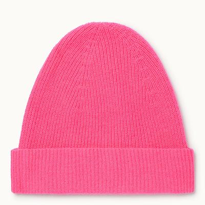 Neon Pink Cashmere Beths Beanie 