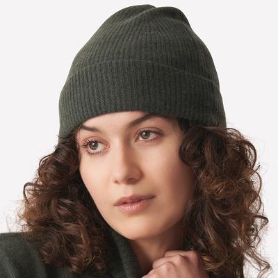 Highland Green Cashmere Beths Beanie