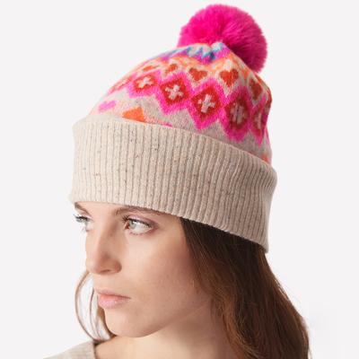 Leslie Cashmere Farley Pom Hat