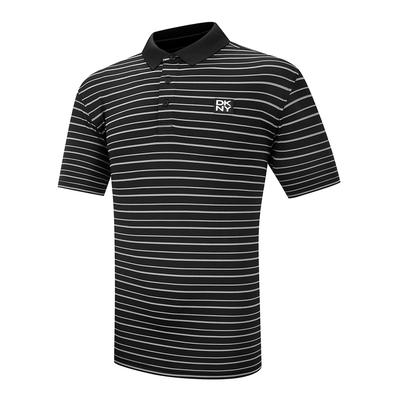 Black DKNY Stipe Polo Shirt