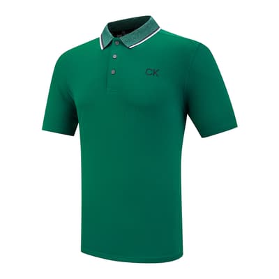 Green Calvin Klein Polo Shirt