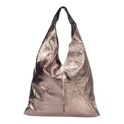 Bronze Leather Shoulder Bag