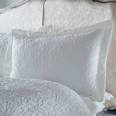 Collier Oxford Edge Pillowcase, White