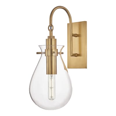 Ivy 1 Light  Wall Sconce, Gold