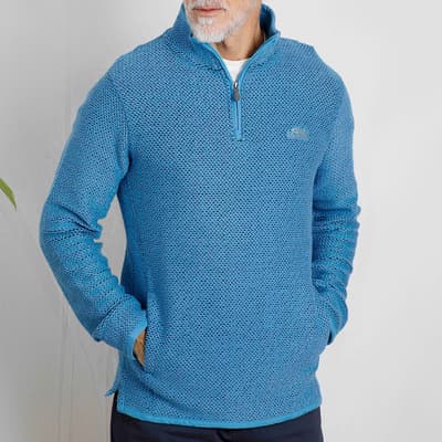 Blue Stern 1/4 Zip Sweatshirt