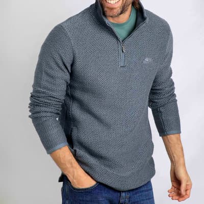 Grey Stern 1/4 Zip Sweatshirt