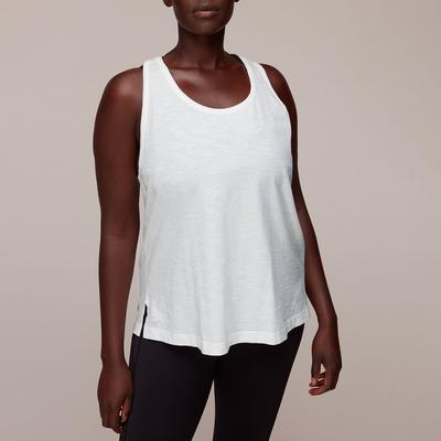 White Active Cotton Vest Top