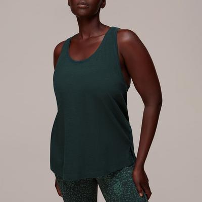 Dark Green Active Cotton Vest Top