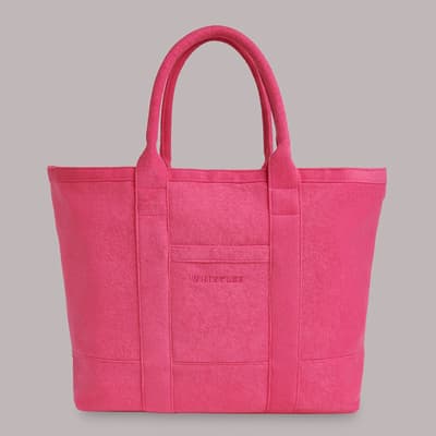 Pink Penny Oversized Towelling Tote Bag