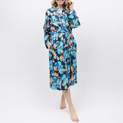 Multi Bea Floral Print Dressing Gown
