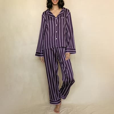 Multi Wimbledon Printed Stripe Pyjama Set