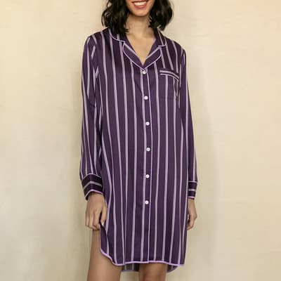 Multi Wimbledon Printed Stripe Nightshirt
