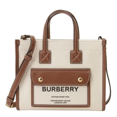 Burberry Mini Freya Cotton Handbag