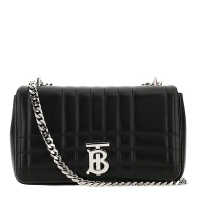 Burberry Black Leather Small Lola Crossbody Bag