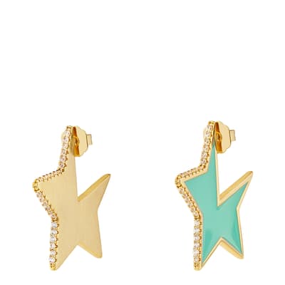 18K Recycled Gold Disco Stars Earrings