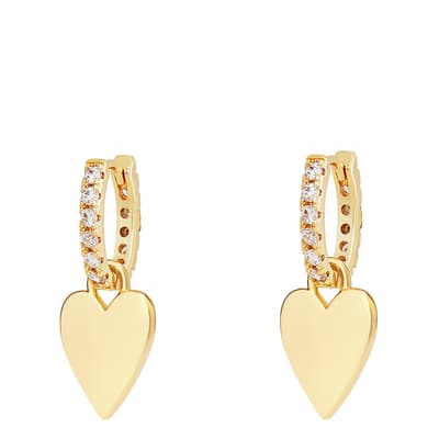 18K Recycled Gold Love Drop Earrings