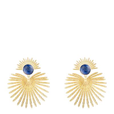 18K Recycled Gold Mayan Queen Earrings