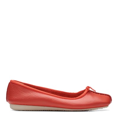 Red Leather Freckle Ice Pump