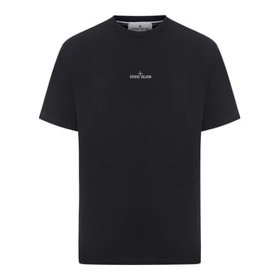Black ′Camo One′ Cotton T-Shirt