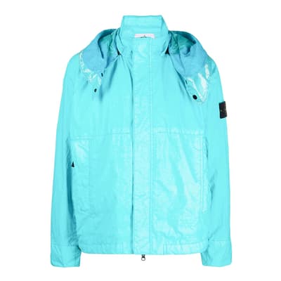 Turquoise Membrana Hooded Jacket