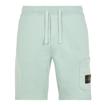 Light Green Bermuda Cotton Shorts