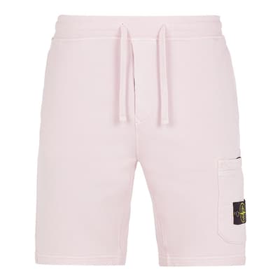 Pale Pink Bermuda Cotton Shorts