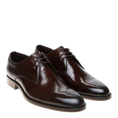 Brown Leather Romsey Derby Shoe