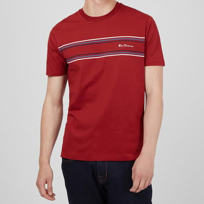 Red Cotton Short Sleeve T-Shirt
